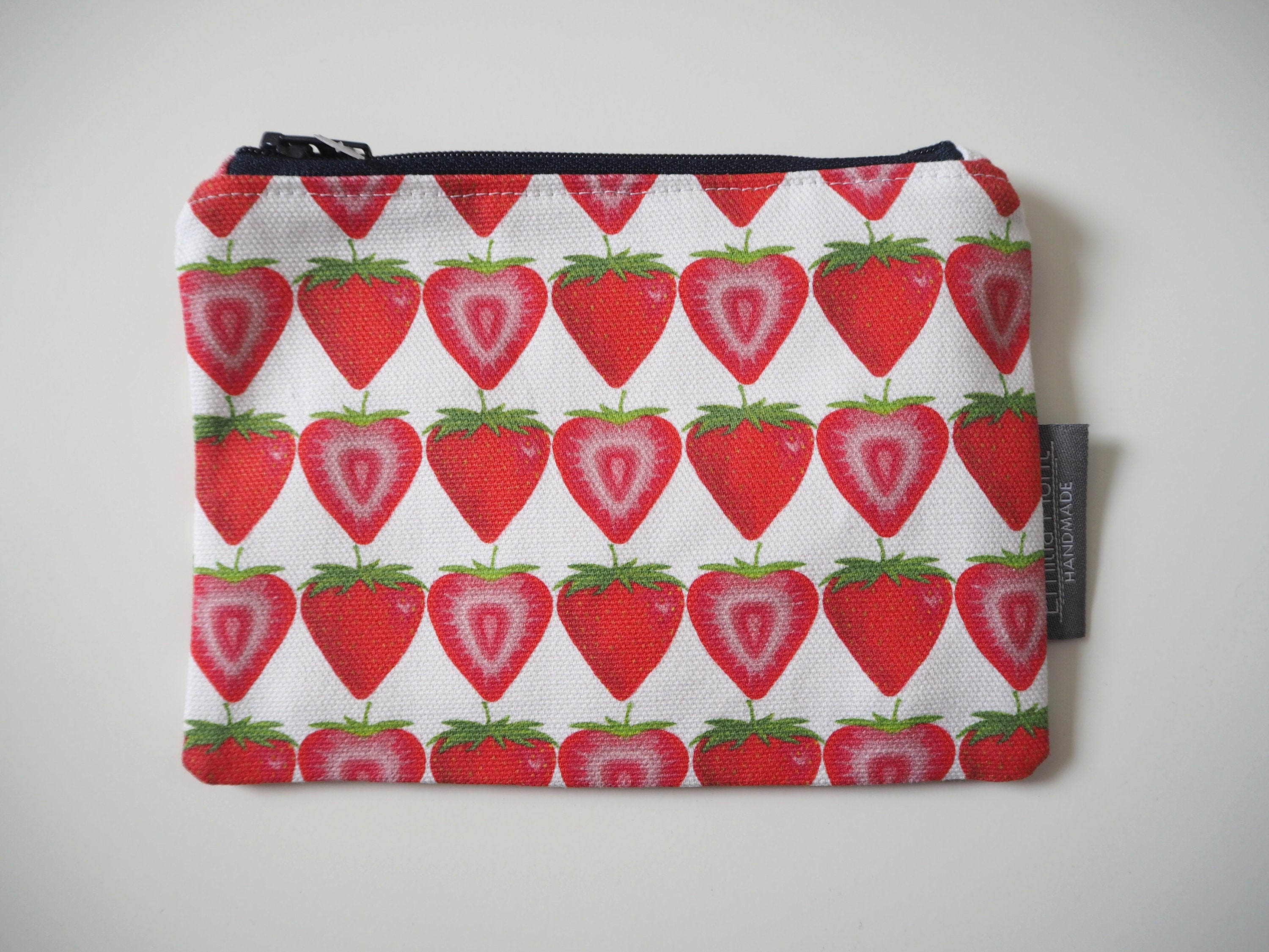 Strawberry Zip Pouch Coin Purse Jewellery Pouch Handbag | Etsy