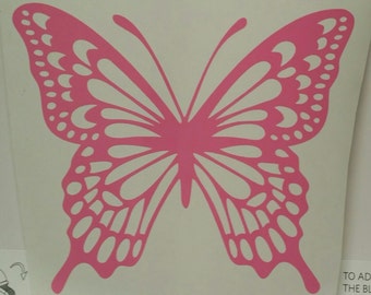 Butterfly Decal - Vinyl Decal- Yeti Decal - Car Decal Sticker