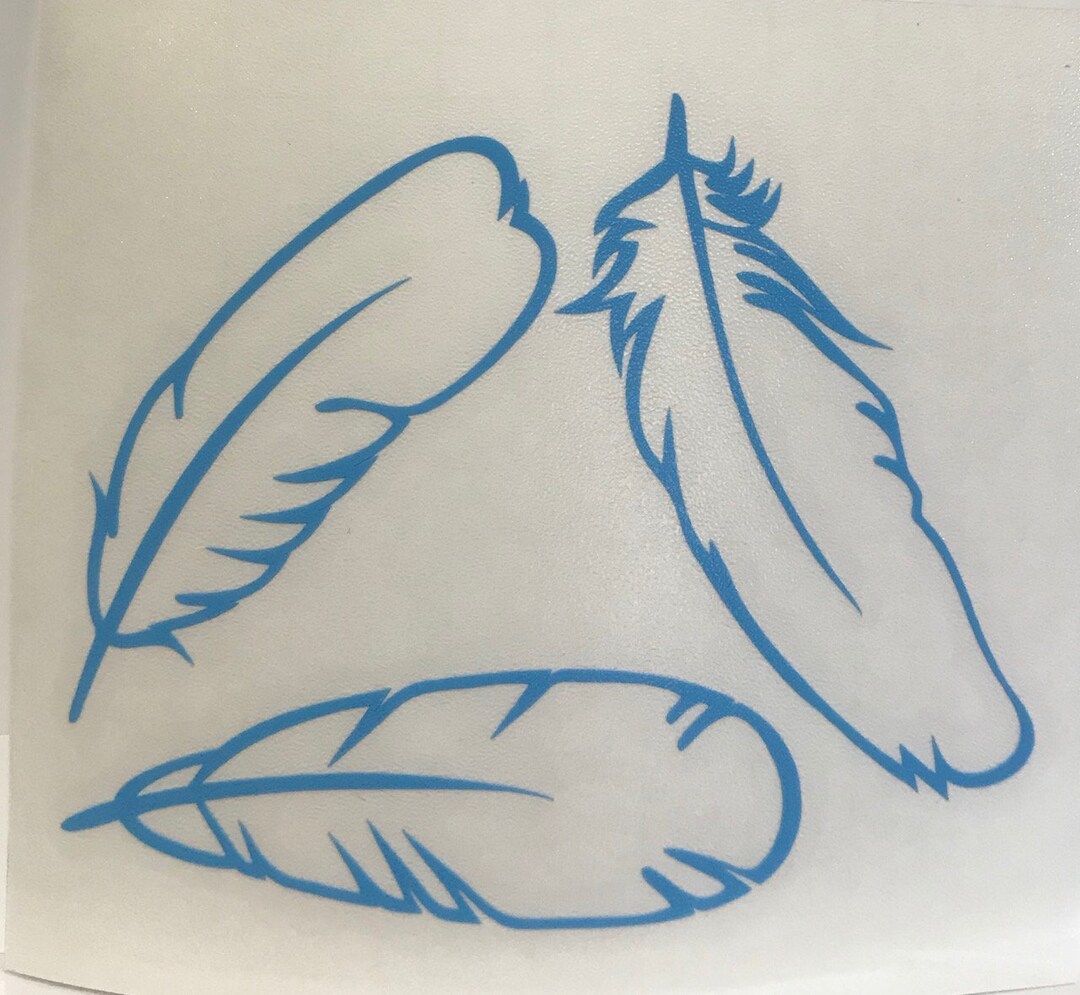 Feathers Vinyl Decal Sticker/feathers/vinyl/decal/sticker/yeti Etsy