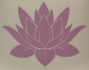 Lotus Flower Vinyl Decal/Lotus Flower/Lotus Blossom/Flower/Yeti Decal/Car Decal/Laptop Decal/Macbook Decal