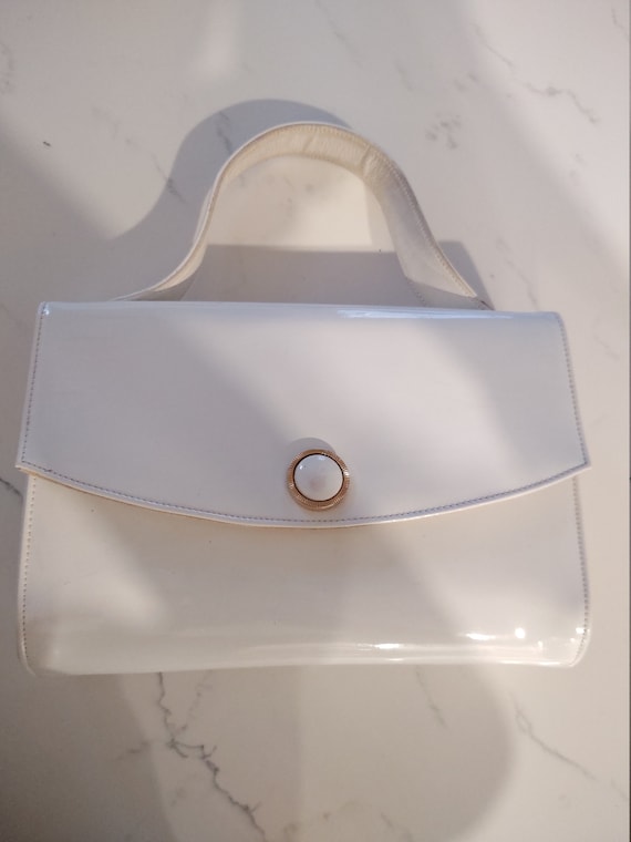 Vintage White Bienen Davis handbag