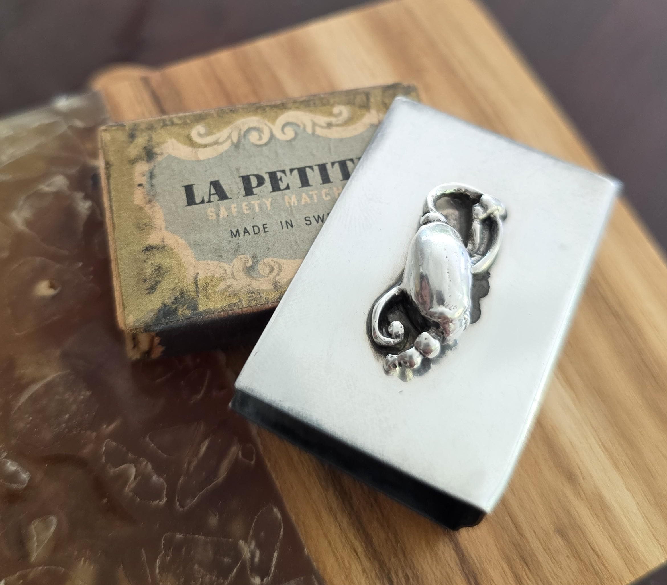 Sterling Silver Matchbook Holder - Etsy