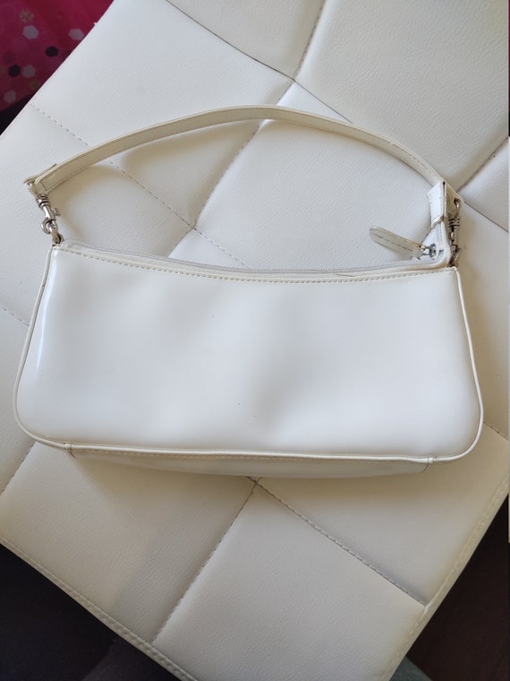 Vintage Giani Bernini white clutch - white