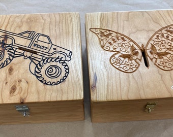 Childs Bank Box with your personalized graphic and/or name (Made to order)