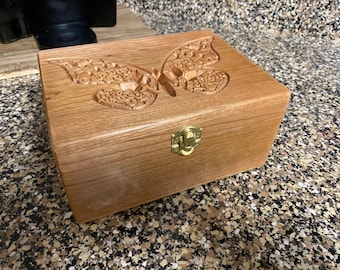 Solid Cherry Butterfly box (Made to order)