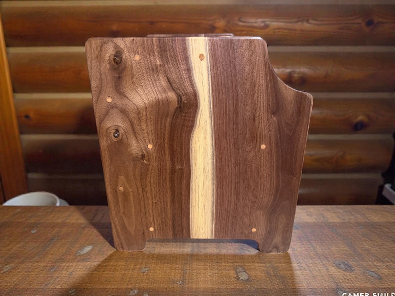 Handcrafted Solid Walnut Bread Box – Natural Kitchen Storage bild 4