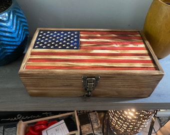 American Flag /keepsake box (Made to order)