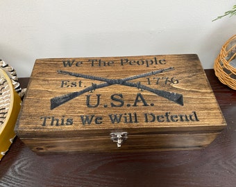 FREE Personalization-We The People Keepsake Box (In Stock)