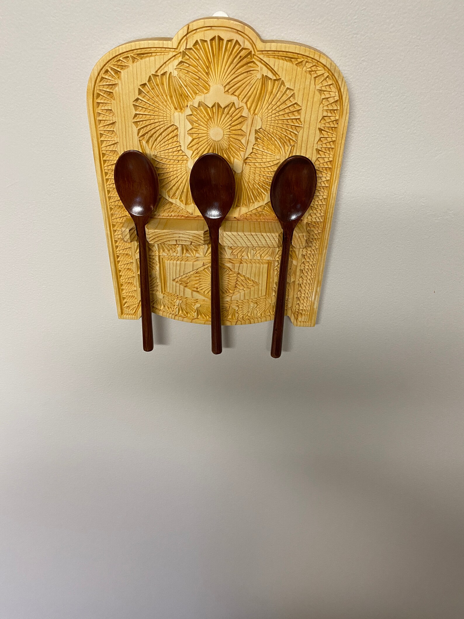 Wooden Spoon Holder Etsy