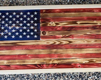 American Flag Wall Hanging 21" x 12" (In Stock)