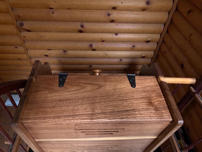 Handcrafted Solid Walnut Bread Box – Natural Kitchen Storage bild 3