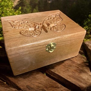 Solid Cherry Butterfly box (Made to order)