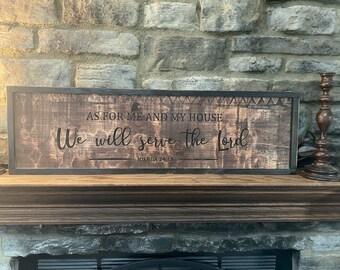 As for me and my house - sign - wall hanging