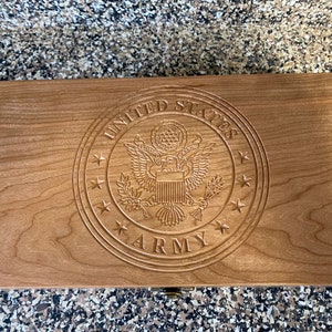 Military Box -  Cherry 13&quot; x 7.5&quot; x 4&quot; (Made to order)