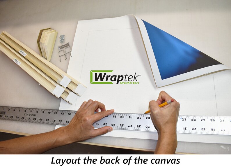 Wraptek Stretcher Bar Kits Canvas stretching made Easy Many Etsy