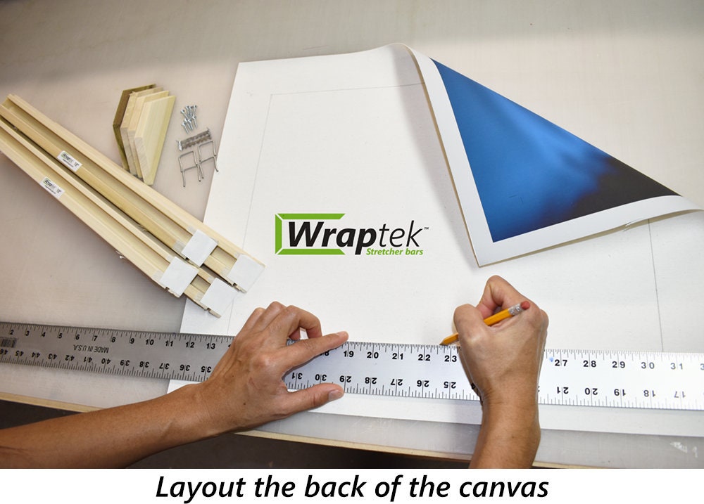 Wraptek Stretcher Bar Kits Canvas stretching made Easy Many Etsy
