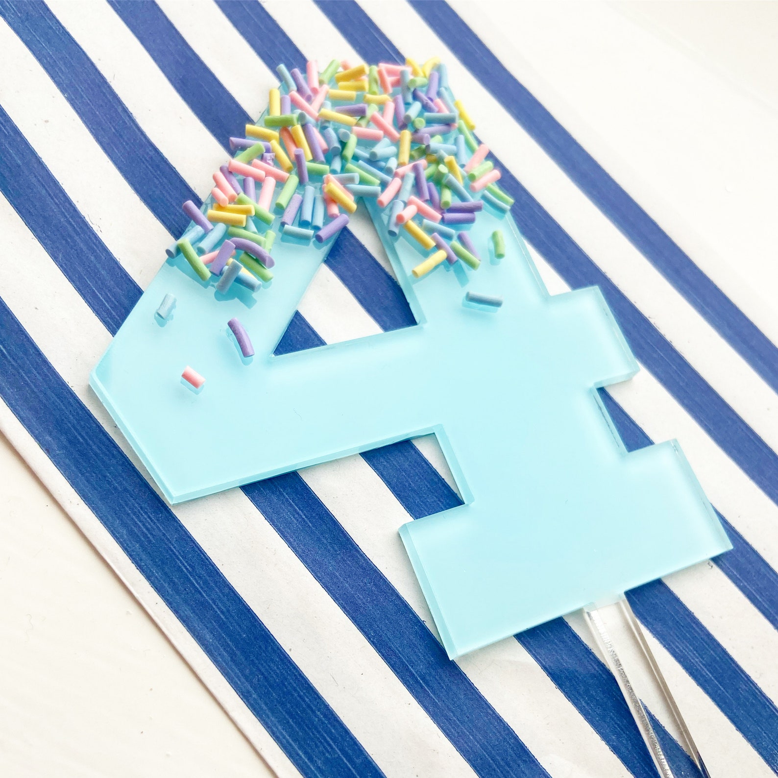 Acrylic Number Birthday Cake Topper