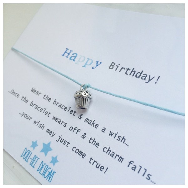Wishing Bracelet 'happy Birthday' Wish Bracelet Gift | Etsy