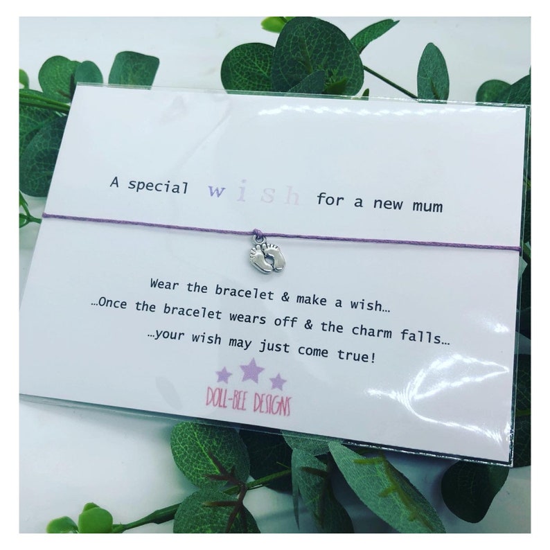 Wishing Bracelet 'A Special Wish for a New Mum Wish Etsy