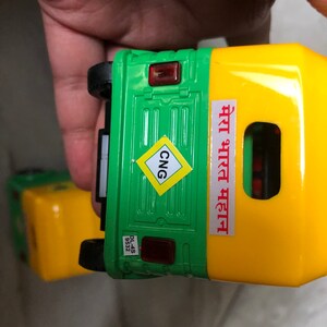 Set of 2. Indian Auto/auto-rickshaw green and yellow Indian toy/car/memento/Gift for Her/Gift for Him/Gift for child image 7