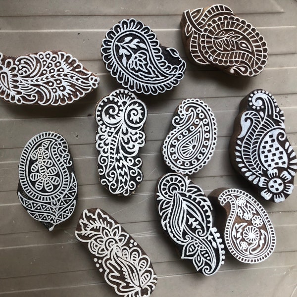 Indian Wooden Stamps Etsy