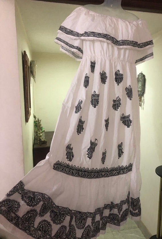 Black and clearance white indian dress