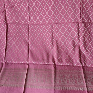 Pink gold Banarasi elegant pink gold dupatta scarf chunni stole Indian Pakistani dupatta/stole/scarf/chunni wedding/event/Gift for Her