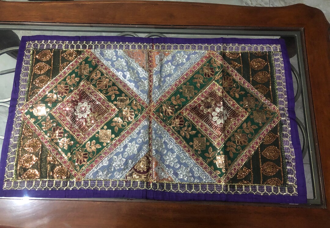 Table Runner Indian Traditional Colorful Elegant Fully Etsy