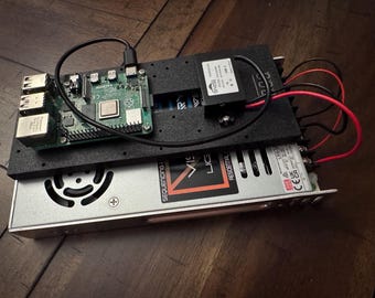Raspberry PI and PSU Mount (PSU Not Included)