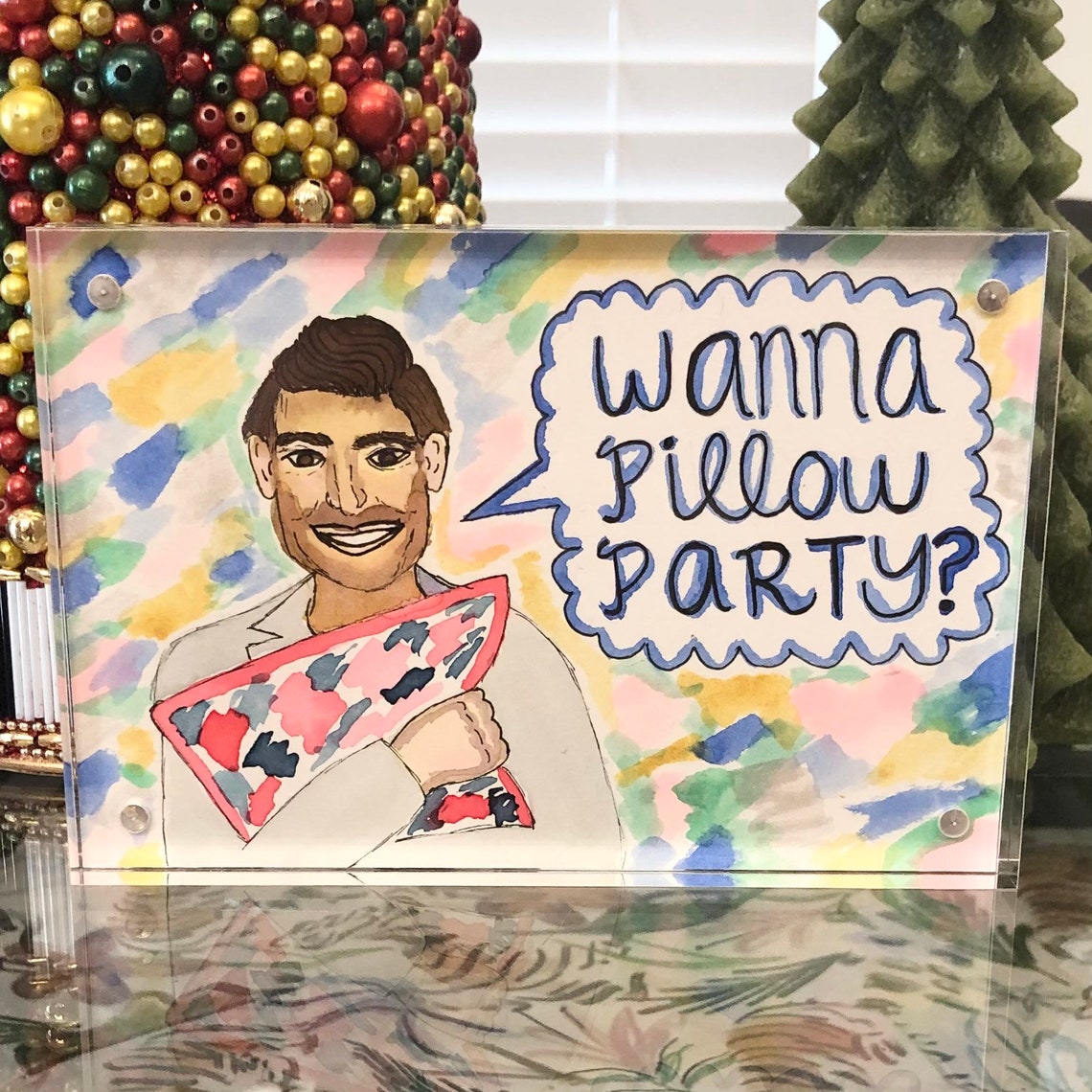 Southern Charm Craig Conover Pillow Party Watercolor Etsy