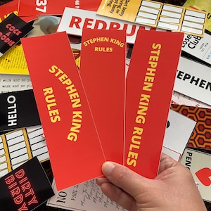Marque-pages Stephen King avec le jeu de marque-pages Stephen King Rules Monster Squad