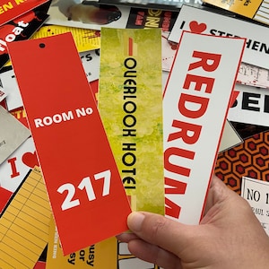 Stephen King The Shining bookmark set, Room 217 keyring, PDF Printable StephenKing The Shining bookmarks