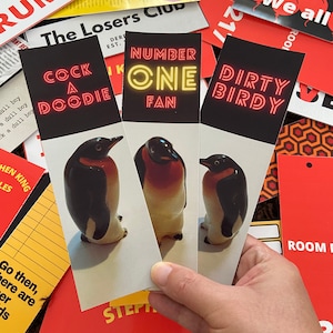 Stephen King printable Misery emperor penguin bookmarks