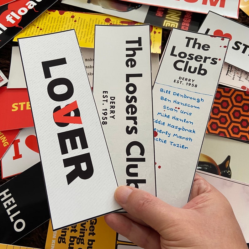 Stephen King IT Bookmarks. Printable IT Movie, the Losers Club ...