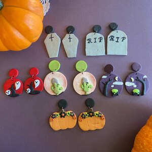 Halloween Polymer Clay Earrings | Halloween Earrings