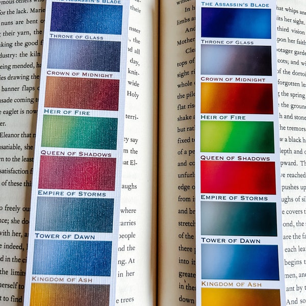Throne of Glass Paint Palette Bookmarks