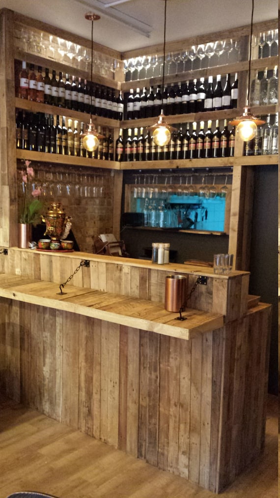 Bespoke Reception Bar Counter Reclaimed Rustic Industrial