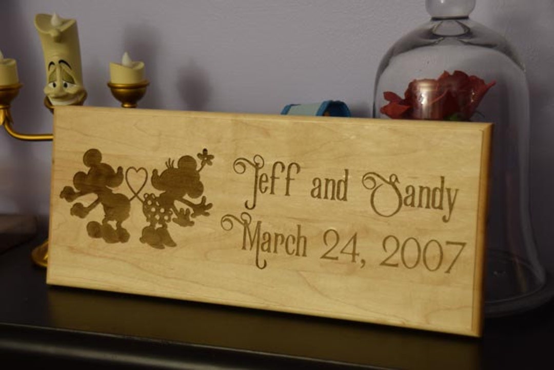 Disney Inspired Anniversary Wall Plaque - Etsy