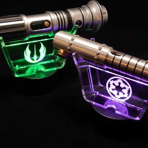 LED Lightsaber Stand Galaxy's Edge Lightsaber Stand Etsy