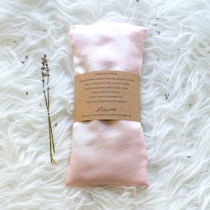 Lavender Eye Pillow, Raspberry Eye Pillow Removable Cover, Relaxation gift aid, organic gift for her, aromatherapy pillow, Gift for Yogi