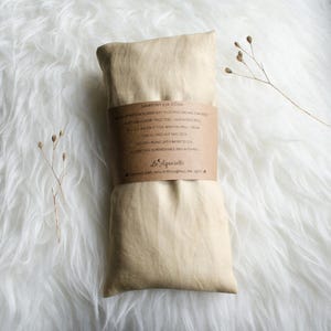 Lavendel oogkussen, theeoogkussen, oogkussen met verwijderbare hoes, slaaphulpmiddel, cadeau voor yogi, stressverlichting aromatherapie