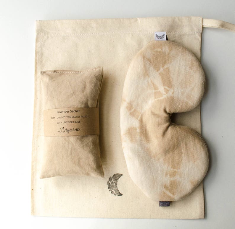 Tea Sleeping Set Eye Mask Organic Sleep Mask Travel Mask Etsy
