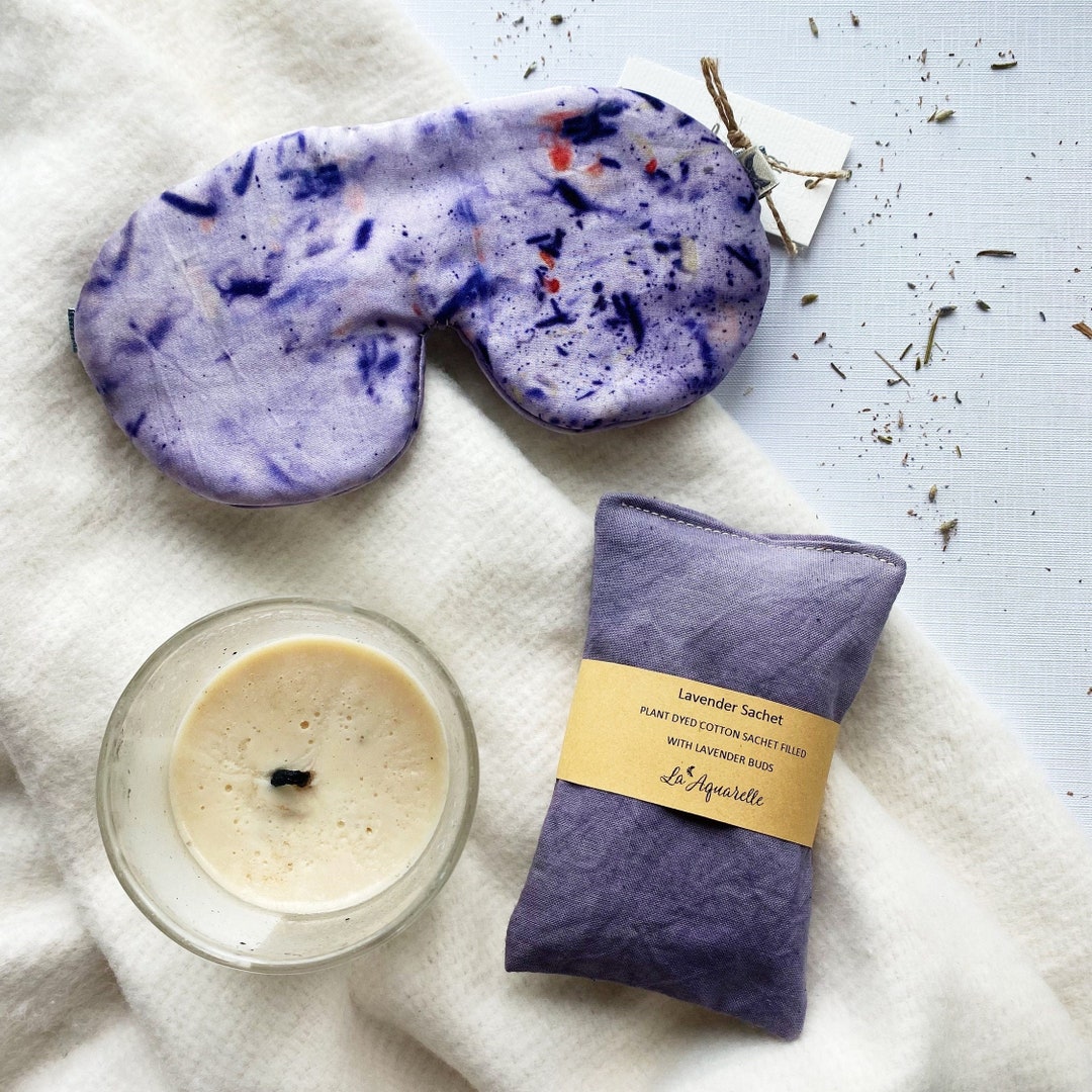 Botanical Sleeping Set, Organic Sleep Mask, Travel Mask, Travel Set