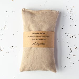 Herbal Sleep Sachet – Lavender, Organic Cotton, Calming Aromatherapy, Handmade & Plant-Dyed