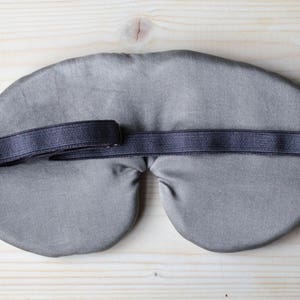 Charcoal Sleeping Set, Organic Sleep Mask, Travel Mask, Travel Set, Lavender Sachet, sleep aid, Travel Gift for him, Wanderlust gift image 3