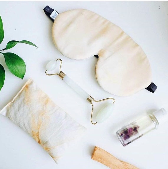 Tea Sleeping Set Eye Mask Organic Sleep Mask Travel Mask Etsy