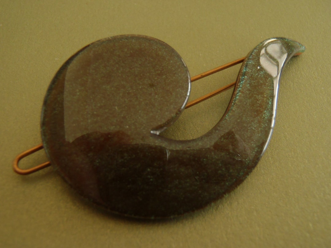 Vintage Italian Designer Barrette by Laura Biagiotti Sea Green Etsy