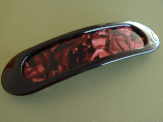 Vintage Francois Huchard Tortoise Shell Hair Clip Vintage French Francois Huchard Crystal Tortoise Hair Pins  main image 4