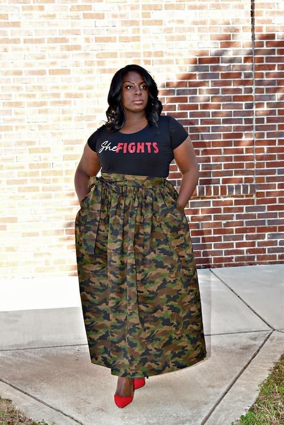 Camo Maxi Skirt - Etsy Camo Maxi Skirt - Etsy