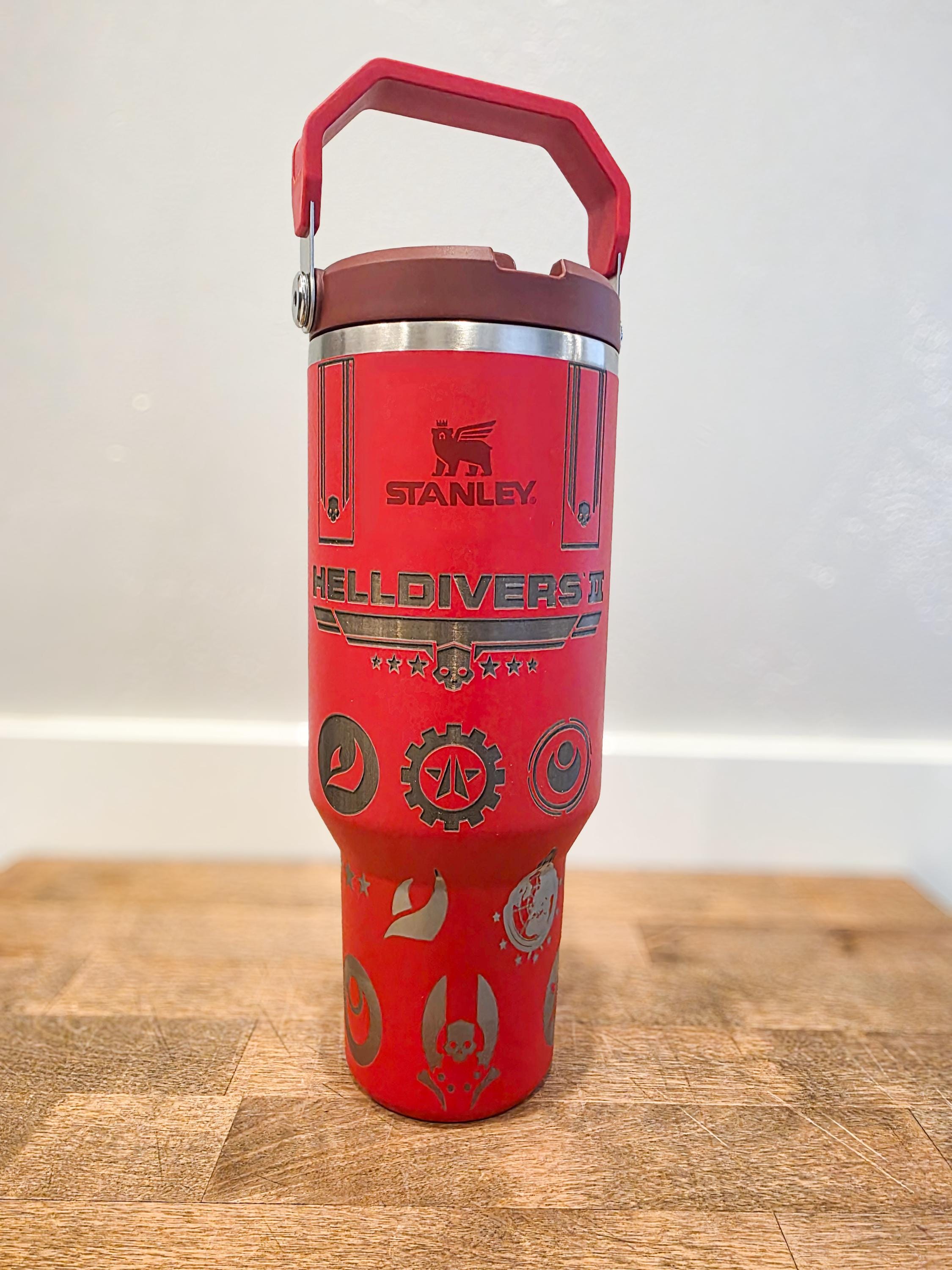 Helldiver Stanley - Helldiver Tumbler - Laser Engraved Helldiver